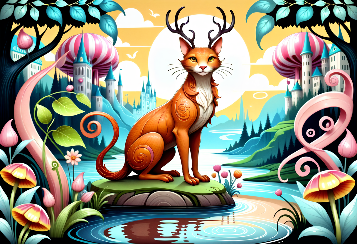 Photographic style capturing wide-angle views of landscapes or cityscapes, often resulting in expansive and immersive images, Whimsical illustration of anthropomorphic animals in a whimsical setting, Whimsical, Illustration, Anthropomorphic Animals, Whimsical Setting, Fantasy art nouveau landscapes, organic motifs, flowing lines, natural beauty, decorative arts, floral aesthetics Cerebellum Veins, panoramic, wide-angle views, landscapes, cityscapes, expansive, immersive, breathtaking, dynamic,Whimsical illustration of anthropomorphic animals in a whimsical setting, Whimsical, Illustration, Anthropomorphic Animals, Whimsical Setting, Fantasy art nouveau landscapes, organic motifs, flowing lines, natural beauty, decorative arts, floral aesthetics Cerebellum Veins