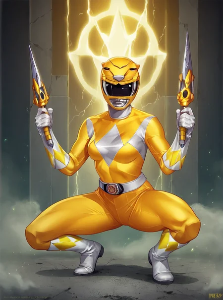 score_9, score_8_up, score_7_up, score_6_up, BREAK
tiger_ranger, woman, mighty morphin power rangers, yellow power ranger, quarry background, crouched, epic scene, <lora:Tiger_Ranger:1>