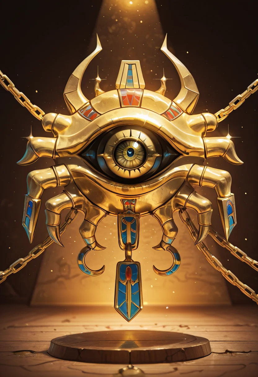 masterpiece, best quality, zz3gypt, chain, eye, claw, ,<lora:EgyptianIconsIXL_v1:1.0>,