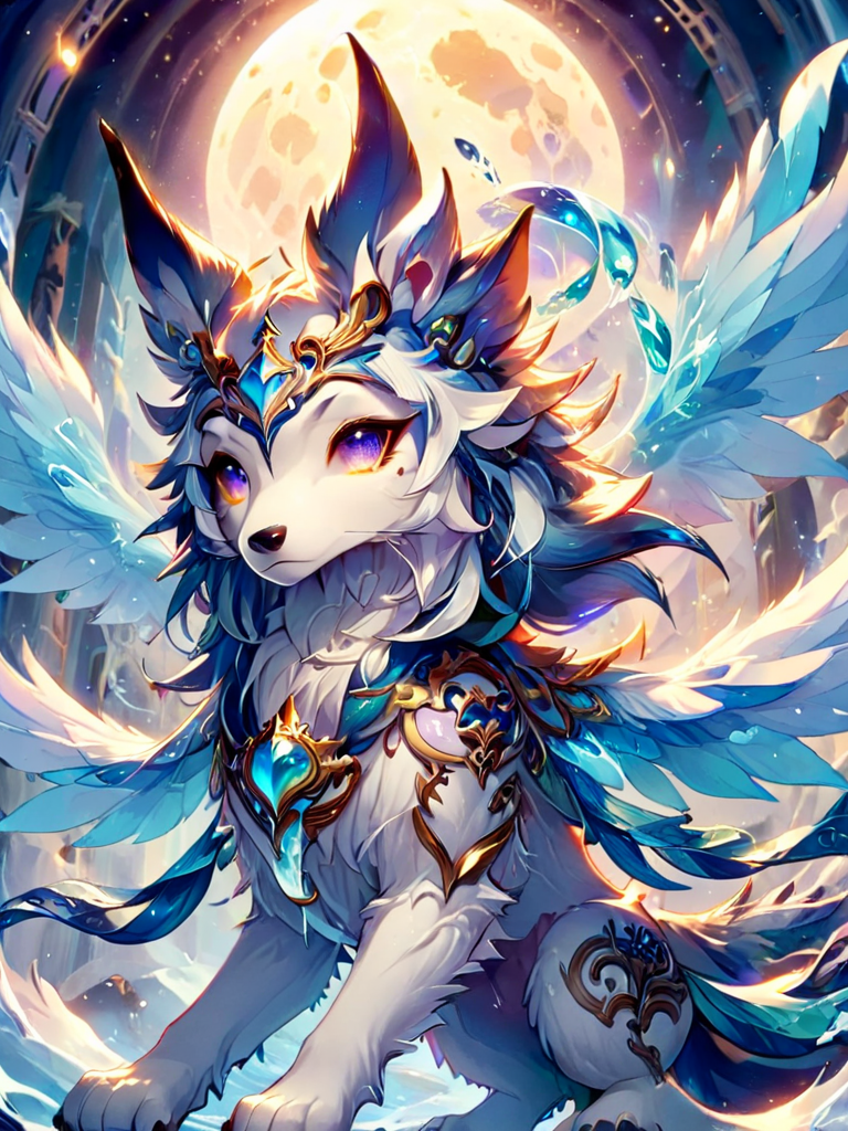 ral-dreamguardian, dream guardian [fire|ice|earth|water], [human|animal], [fox|wolf|animal|bird|dog|dragon] <lora:ral-dreamguardian-sdxl:1>
