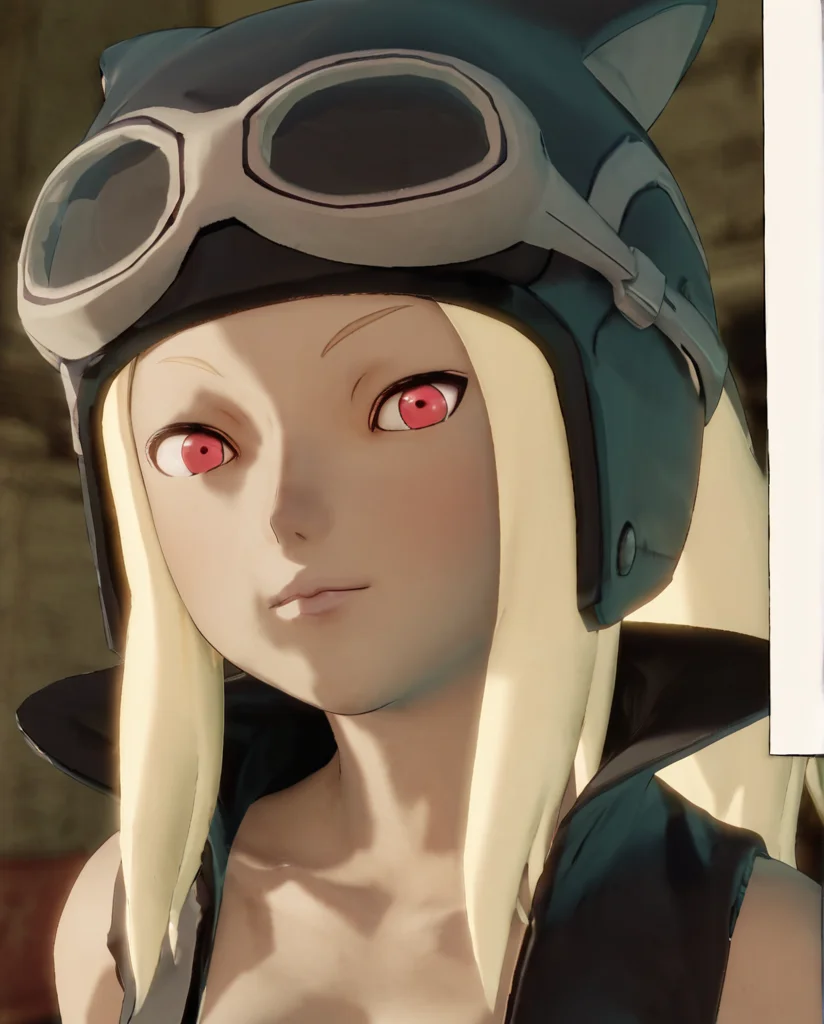 score_8_up, score_7_up, anime screenshot, looking at viewer, upper body,
<lora:Kat - Gravity Rush (Autism SDXL)-000009:0.8> kat \(gravity rush\), katgirloutfit, blonde hair, long hair, sidelocks, red eyes,