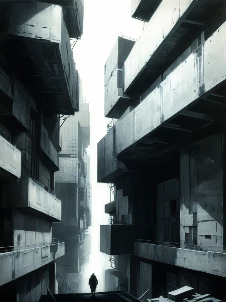 layered expired film , analog nightmare, midnight dream, astral city, + 36.5 mm f0 cinematic quality , + style of Jeremy Mann, Peter Elson, Alex Maleev, Ryohei Hase, Raphael Sanzio, Pino Daheny, charlie bowater, Albert Joseph Penot, Ray Caesar, hr giger, gustave dore, Stephen Gammell, masterpiece of art portrait layered sheets, techniques used: lithography chiaroscuro, atmospheric perspective <lora:Brutalism:0.5> brutalism <lora:xl_more_art-full_v1:1.1>
