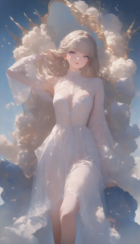 ethereal fantasy concept art of  masterpiece,high score,great score,absurdres, <lora:Alice Prin_Complete-000005:1>,Alice Prin (style, hair, dress, alice, prin), ., Naerys had the Targaryen looks, a fine and delicate beauty, almost unworldy. She was slender and small, with big deep violet in hue eyes and fine, pale, porcelain skin, near translucent. Naerys Targaryen. . magnificent, celestial, ethereal, painterly, epic, majestic, magical, fantasy art, cover art, dreamy