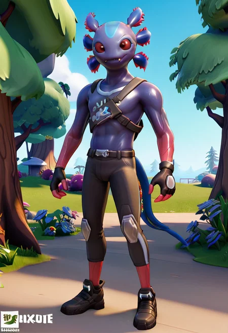 solo, axofortnite, a handsome alien, full body,
AyaP
