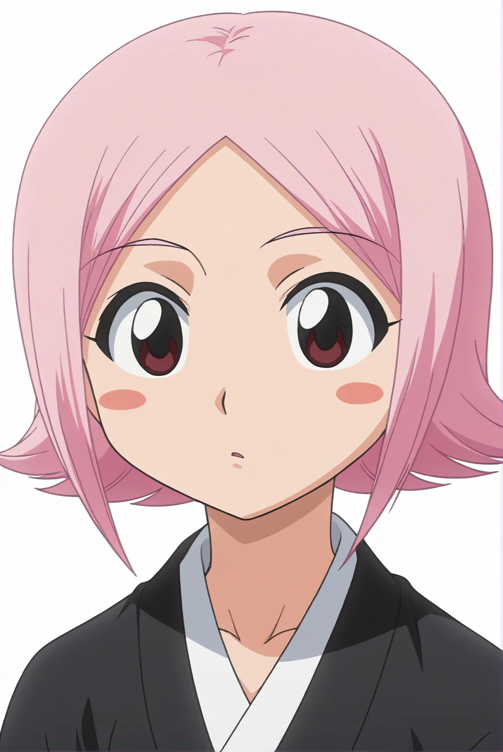 <lora:Yachiru_Kusajishi:0.7>, Yachiru Kusajishi, white background, upper body