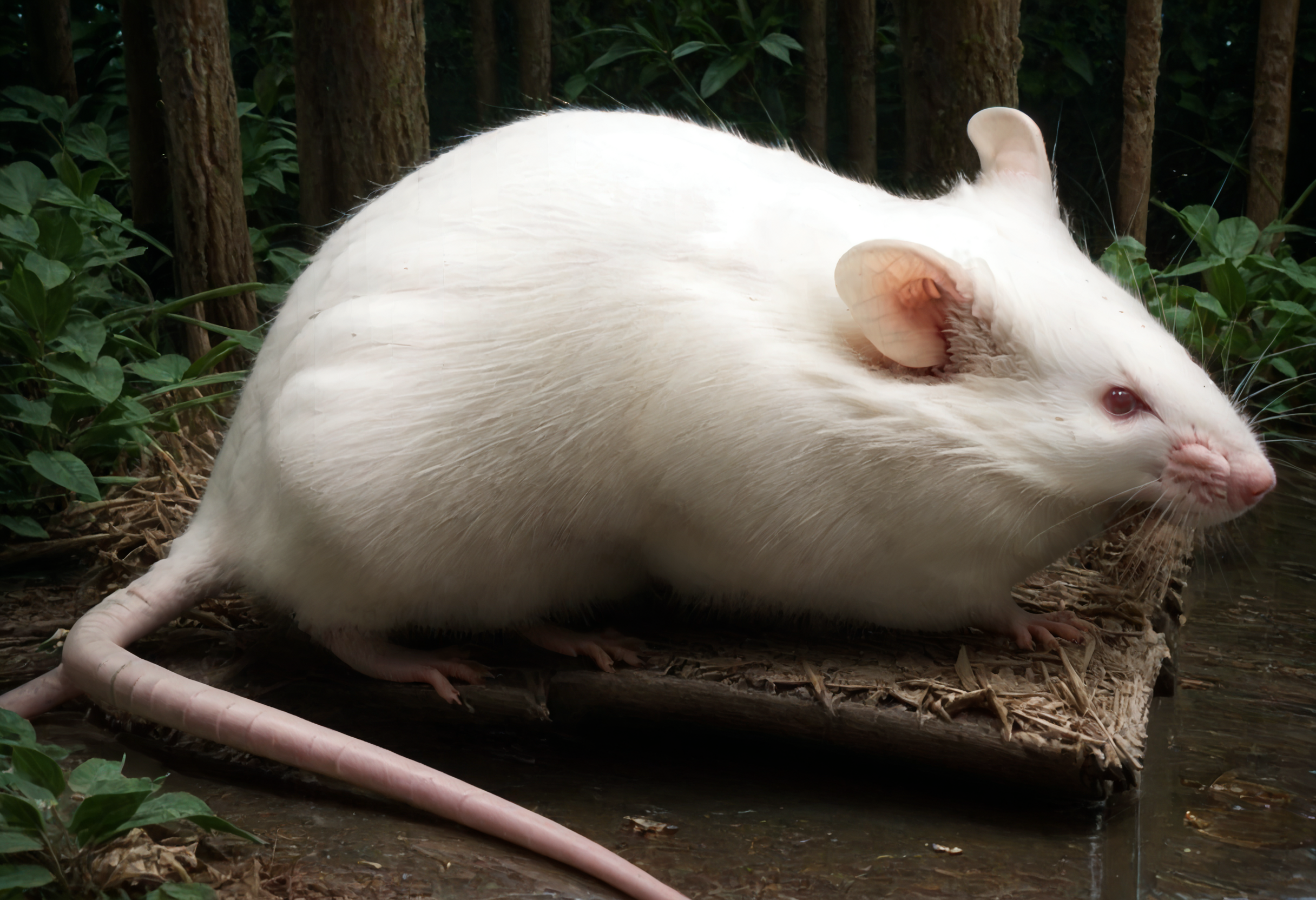 score_9,score_8_up,score_7_up,best quality,masterpiece,super detailed,extreme detailed,full_body,zPDXL,
<lora:Pony_DetailV2.0:1> BREAK forest,<lora:white mice:1>,no humans,animal,from side,white mice,