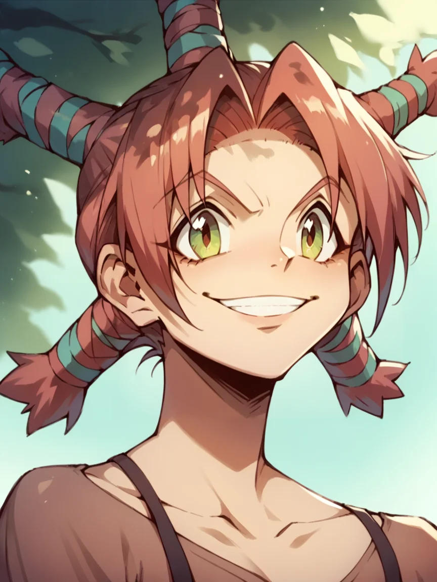 <lora:Menchi_Hunter_x_Hunter:1>, menchi, red hair, smile, face, score_9, score_8_up, score_7_up, score_6_up, score_5_up