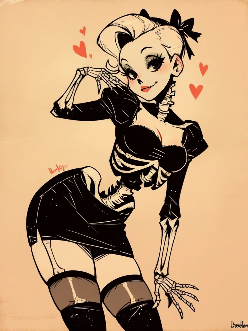 score_9, score_8_up, score_7_up, score_6_up, score_5_up, <lora:Sp00kyB4b3sXLP:1> sp00kyb4b3s, 1girl, solo, thighhighs, skeleton,