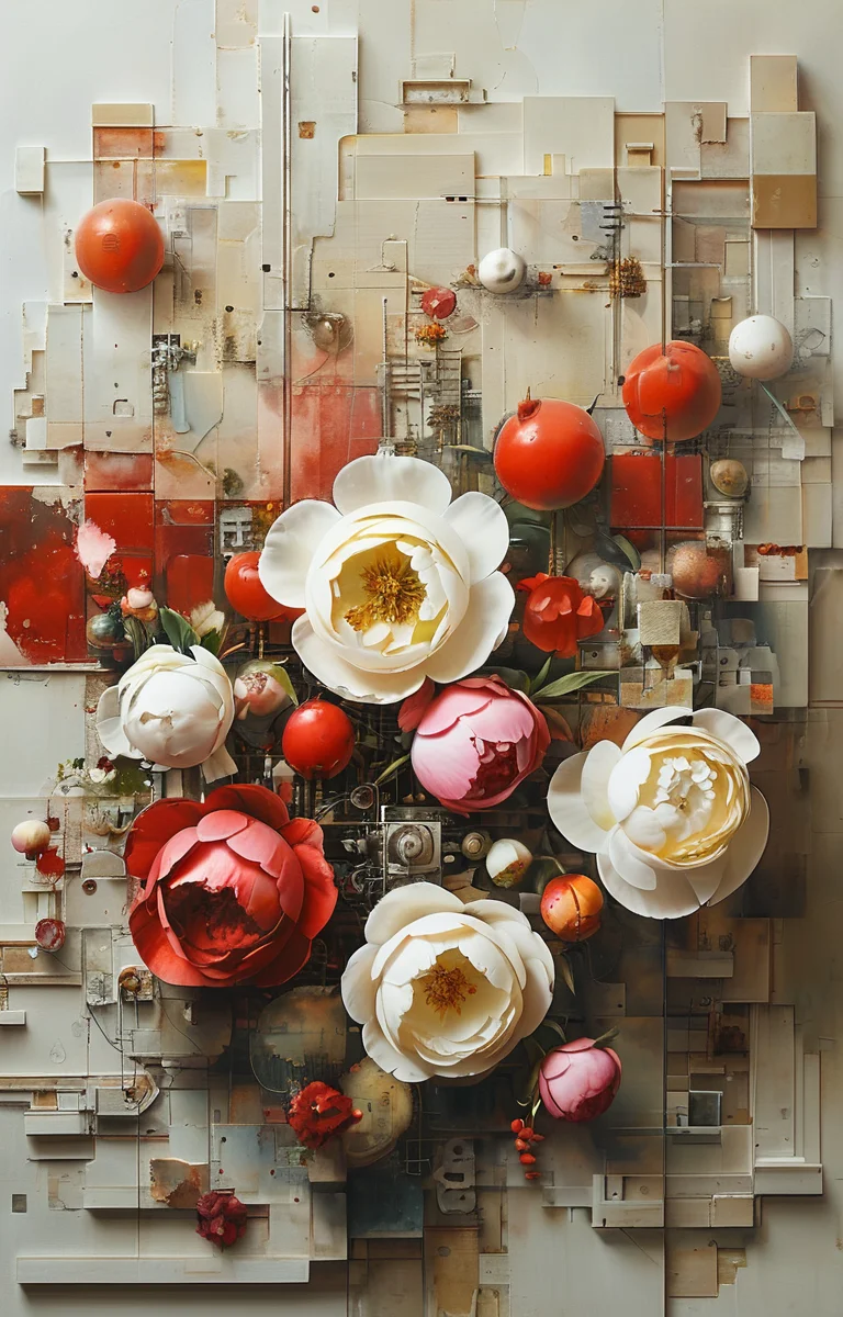 masterpiece,best quality,<lora:tbh244-sdxl:0.9>,illustration,style of Exploded assembly
decaying peonies