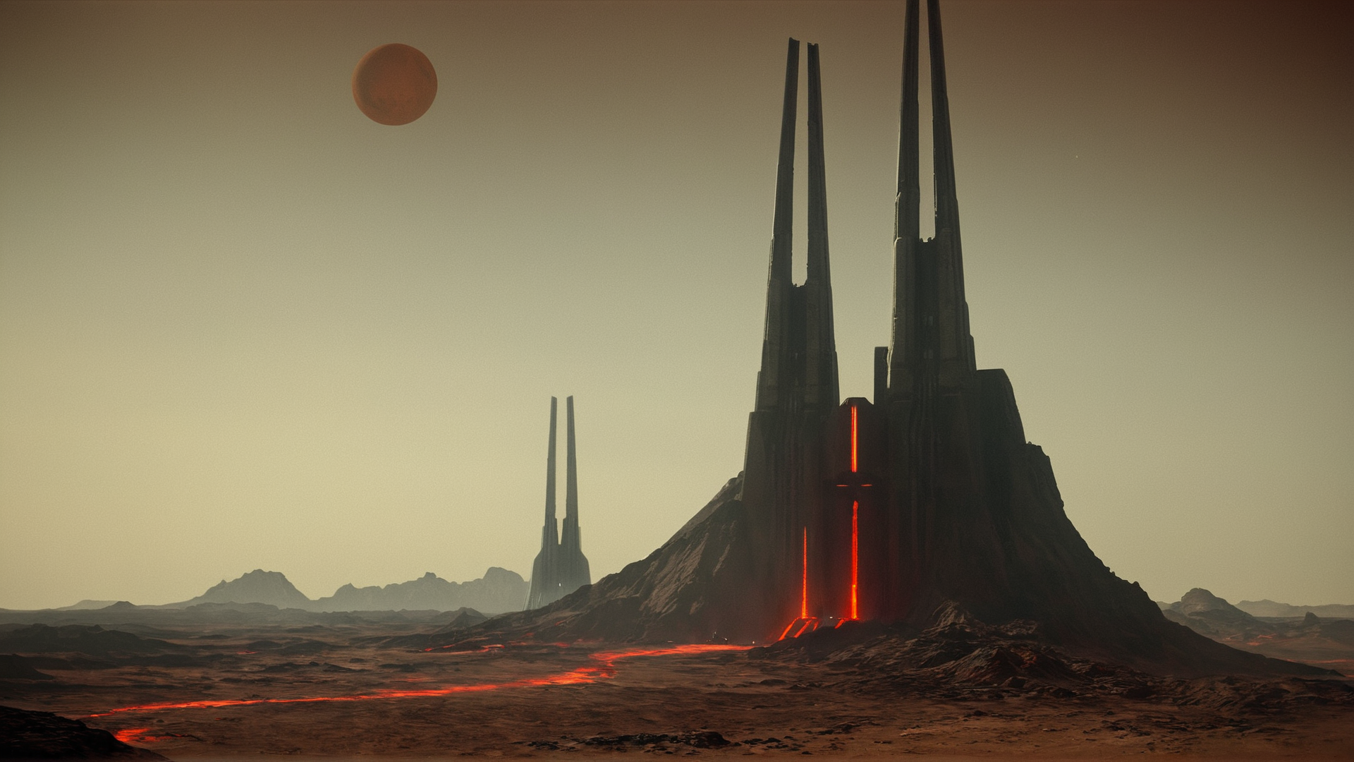 cinematic film still of  <lora:star wars style:0.2>
<lora:detailed:0.4> detailed
<lora:perfection style:0.4> perfect
<lora:PerfectEyesXL:0.5>
 <lora:Chiaroscuro Lighting Style:0.3>
 <lora:Mustafar:0.9>
Mustafar a red planet with a bright red star in the background,in star wars style,sky,signature,no humans,moon,star (sky),scenery,starry sky,realistic,space,planet,earth (planet), shallow depth of field, vignette, highly detailed, high budget, bokeh, cinemascope, moody, epic, gorgeous, film grain, grainy