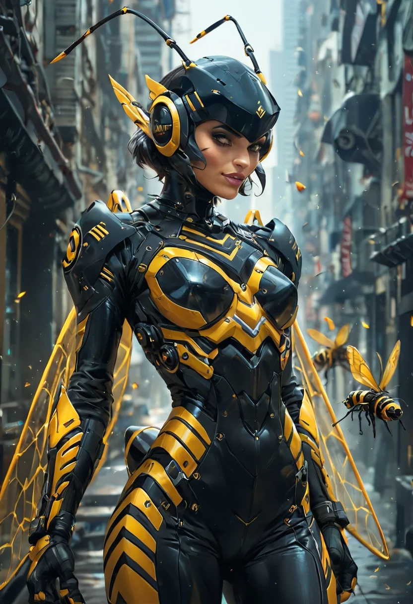 wasp girl,,, .score_9, score_8_up, score_7_up, <lora:new_wall_86:0.3>