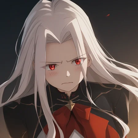 score_9, score_8_up, score_7_up, source_anime, expressive, anime, dynamic, 1girl, irisviel_von_einzbern, source_anime, fate/zero, fate_(series), (irisviel_von_einzbern), white hair, red eyes, large breasts, blush, uncensored, (TW1L1GHT0FTH3G0D5), source_hentai