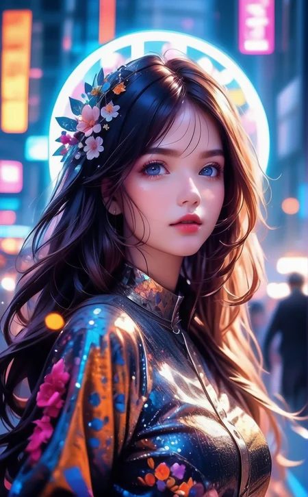 cinematic photo official art,unity 8k wallpaper,ultra detailed,aesthetic,masterpiece,best quality,photorealistic,entangle,mandala,tangle,entangle,1girl,cowboy shot,ecstasy of flower,dynamic angle,the most beautiful form of chaos,elegant,a brutalist designed,vivid colours,romanticism,atmospheric . 35mm photograph, film, bokeh, professional, 4k, highly detailed, skin detail realistic, ultra realistic, long hair, straight hair, eyes detail, blue eyes, light in eyes