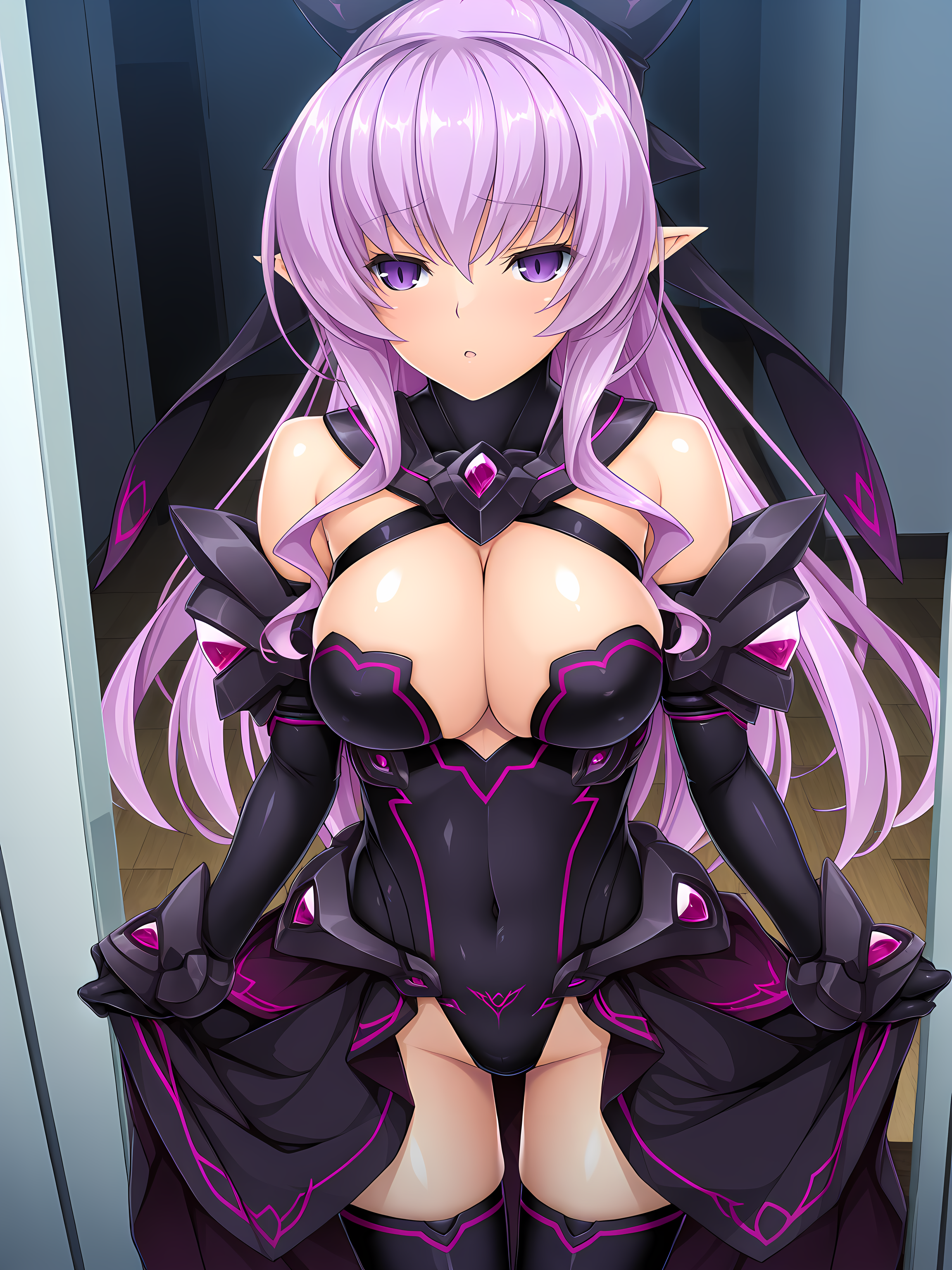 <lora:Ries_v2:0.9>,lux,inoino,standing,indoors,large breasts,, masterpiece,best quality,amazing quality,