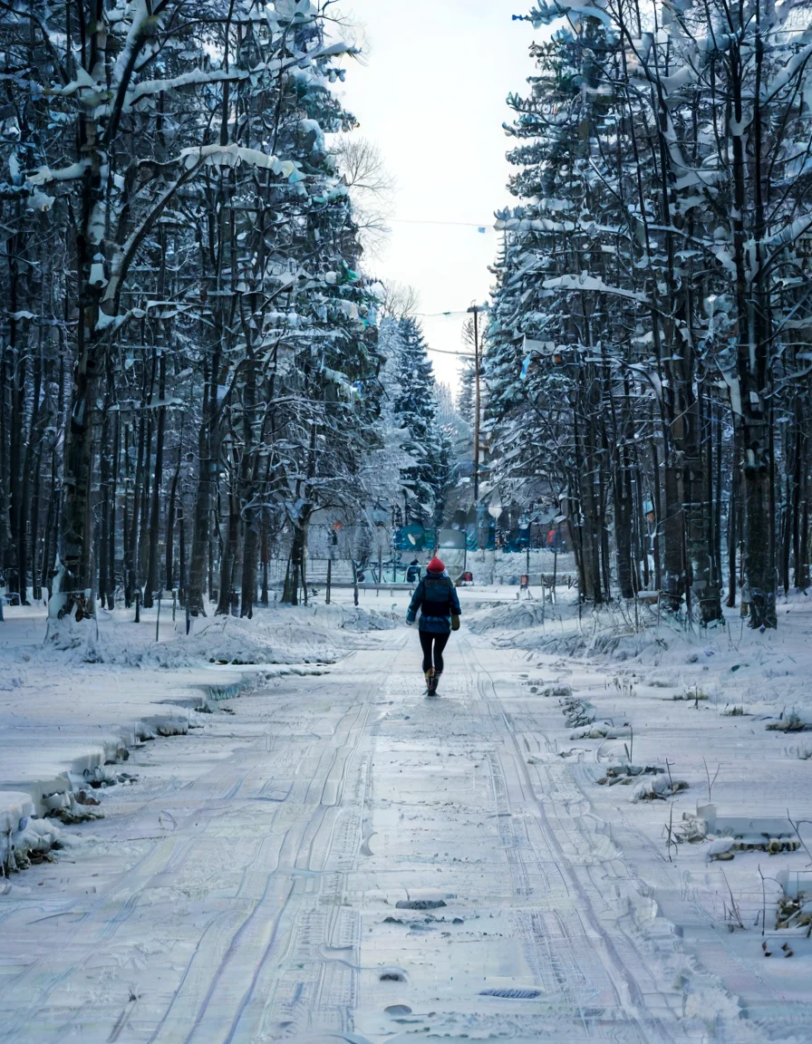 (sharp focus, 8K Resolution, golden hour, light leak, real life:1.4)shot from behind, petite gorgeous brunette white girl, (((narrow waist, insanely wide hips, insanely big ass))), jumping for joy, happy, showing off her ass, in a SNOWY LANDSCAPE, beanie, sweater, (black spandex leggings), <lora:EnvyZoomSliderXL01:2>, sitting on the ground in a field, topless ((snow, winter, snowflakes, trees in the distance, icy pond)) <lora:WhiteScene:0.89> whitescene, snowing, snow, snow everywhere, ice