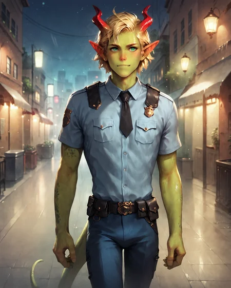 score_9, score_8_up, score_7_up, rating_questionable, intricately detailed,
<lora:Solmyr:0.8>score_9, score_8_up, score_7_up, rating_questionable, intricately detailed,
<lora:Solmyr:0.8>
,
1boy(Solmyr, male, green skin, red horns, police uniform, blue pants, shirt, cowboy shot, solo), walking through a narrow alley in new york, at night, night, darkness, shadows, depth of field, detailed background,
<lora:xl_more_art-full_v1:0.3>,
<lora:add-detail-xl:0.3>,
,
1boy(Solmyr, male, green skin, red horns, police uniform, blue pants, shirt, cowboy shot, solo), walking through a narrow alley in new york, at night, night, darkness, shadows, depth of field, detailed background,
<lora:xl_more_art-full_v1:0.3>,
<lora:add-detail-xl:0.3>,