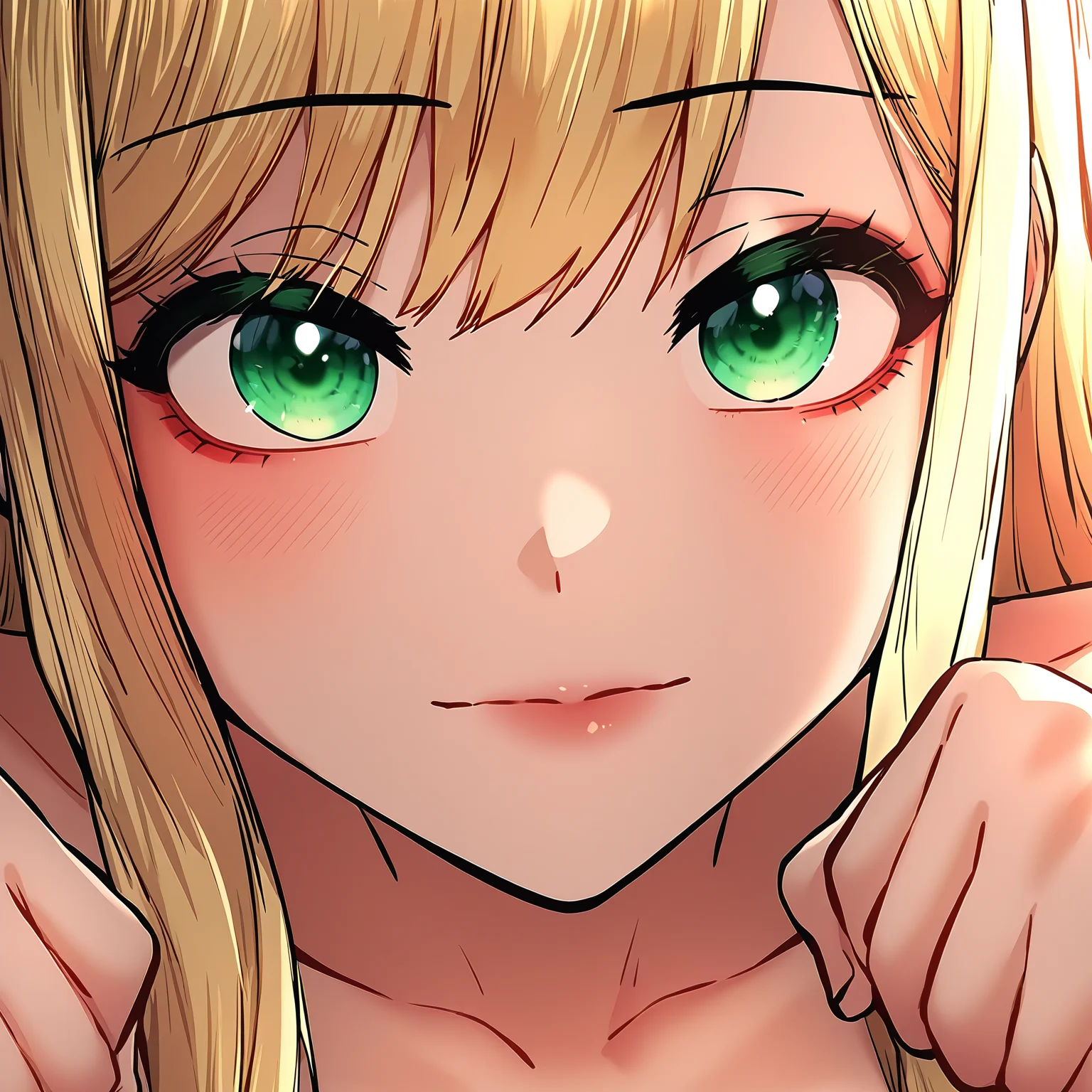 masterpiece,best quality,newest,absurdres,highres,<lora:noobai_ep11_stabilizer_v0.138_fp16:1>,<lora:Pak Hain:1>,pak hain,blonde hair,green eyes,paw pose,