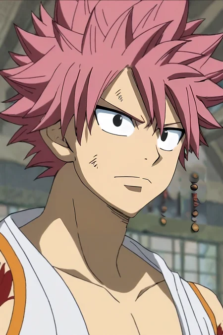 score_9, score_8_up, score_7_up, score_6_up, score_5_up, score_4_up, BREAK source_anime, anime screencap, anime coloring, , , upper body, , 1boy, solo, male focus, <lora:natsu_dragneel_pony:0.76>, natsu_dragneel, pink hair, black eyes, spiked hair, tattoo, , luau costume, The Shrine of the Lost, , <lora:sdxl_lightning_8step_lora:1>