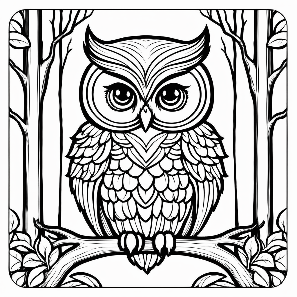 A cute owl, 
,Coloring Book, ColoringBookAF,
 <lora:ColoringBookRedmond-ColoringBook-ColoringBookAF:1>