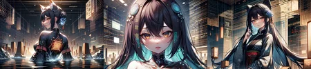 highly insanely detailed, masterpiece, top quality, best quality, highres, 4k, 8k, RAW photo, (very aesthetic, beautiful and aesthetic),
__lazy-wildcards/subject/style-elem/code_style/prompts__,
<lora:CodeStyle (half generic class)_564920:1>,
(1girl:1.3), 1other,
__lazy-wildcards/dataset/background__,âââ