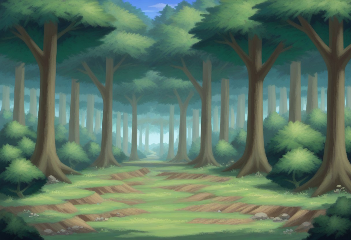 best quality, masterpiece, amazing quality, very aesthetic, absurdres,
no humans, outdoors, landscape, forest, trees