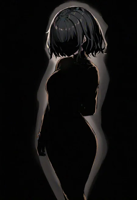 1girl, silhouette, 
masterpiece, best quality, very aesthetic, absurdres, cowboy_shot,