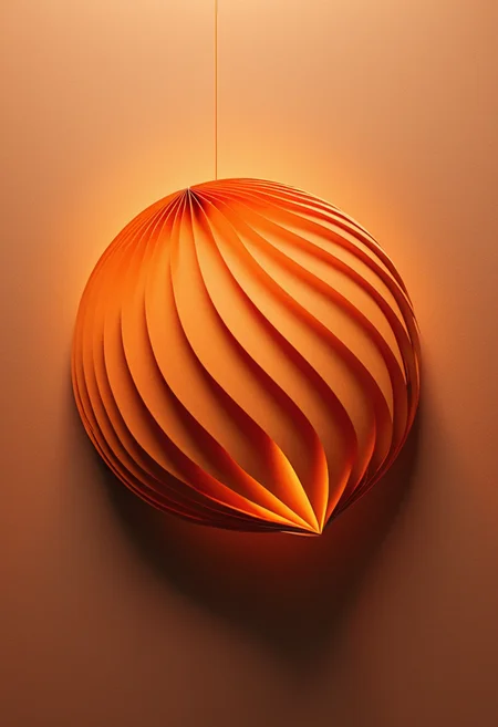 (masterpiece), (best quality), Orange colored Tachisme (aka Informel) in Paper Art style, low-key lighting, lo-fi, glow, dynamic cinematic lighting, ray_tracing, global illumination, masterful composition, dynamic movement