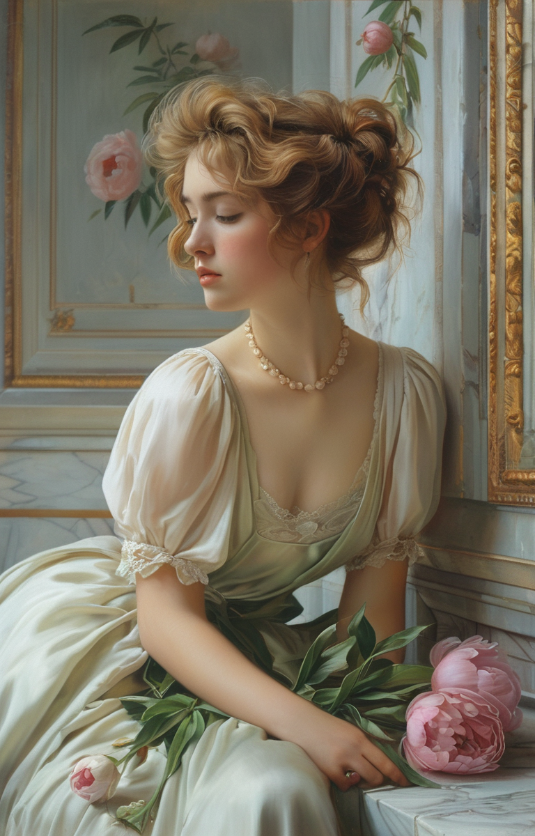 masterpiece,best quality,<lora:tbh362-sdxl:0.6>,illustration,style of  Vittorio Reggianini, decaying peonies