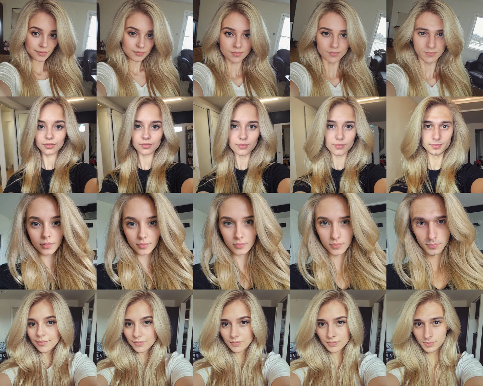 blonde hair, selfie <lora:gender_slider-sdxl:0@0.1, -2@0.1>