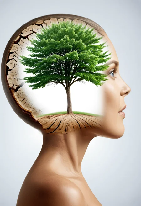 dvr-wwyt, a woman, a tree <lora:dvr-wwyt:0.8>
