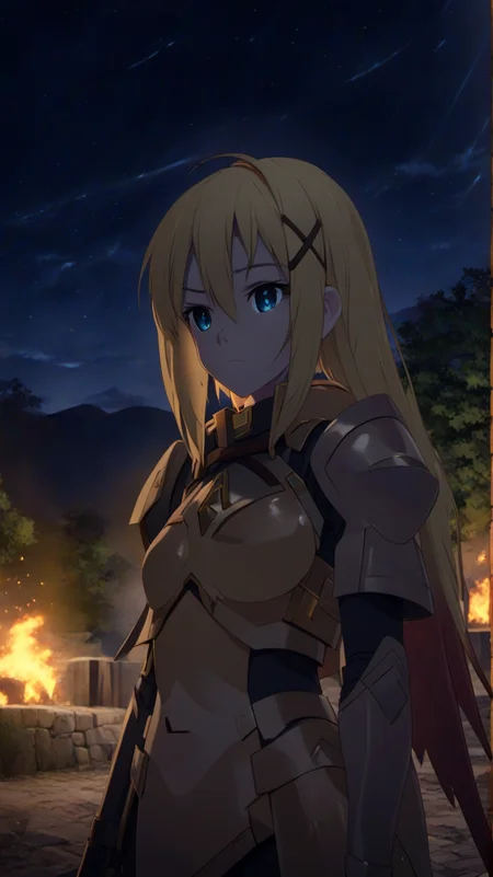 <lora:Darkness:1>
(DarknessKonosuba:1.9), DarknessKonosuba,
DarknessKonosuba wearing Armor,, <lora:PE_AnimeBG:1> PEAnimeBG, outdoors, scenery, background, anime, masterpiece, high resolution, octane 4k, high detail
