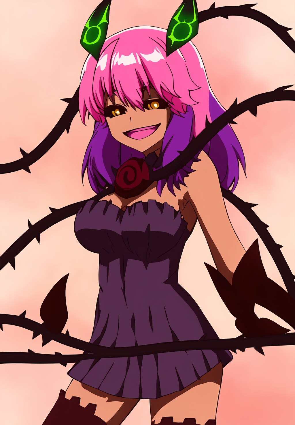 <lora:Mayura_Kegare:0.8>, Mayura_Kegare, 1girl, solo, smile,