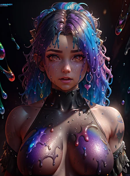 rainbow hair goopy slimes,  <lora:slimes_realistic-1:1>, (((Scottish))), photorealistic painting ((full athletic body)) portrait of female, intricate, 8k, highly detailed, volumetric lighting, digital painting, intense, sharp focus, art by artgerm and rutkowski and alphonse mucha, cgsociety