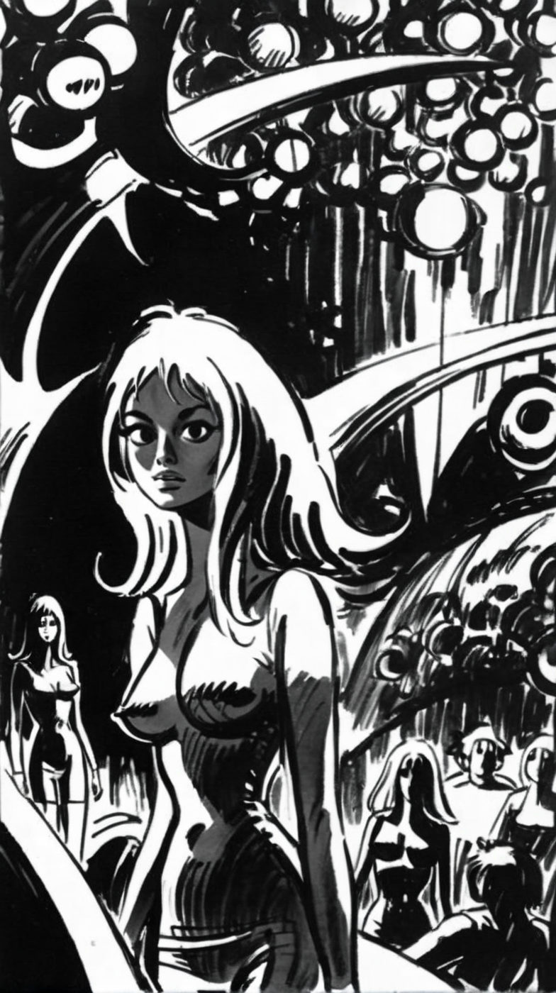 brlla1 portrait of a girl in the background of a surreal world <lora:brlla1:1>