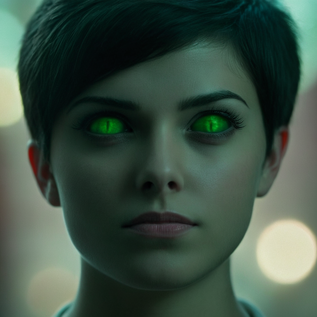 cinematic film still of  <lora:perfect sclera eye style v2:1>
In perfect eye style a photo of a cat sclera eyes of a woman with green eyes and long lashes, sharp, detailed, cinematic, cat sclera eye style, cat eyes style, 1girl, solo, looking at viewer, blue eyes, green eyes, blurry, eyelashes, slit pupils, close-up, eye focus, reflection, black hair, 1boy, traditional media, shallow depth of field, vignette, highly detailed, high budget, bokeh, cinemascope, moody, epic, gorgeous, film grain, grainy