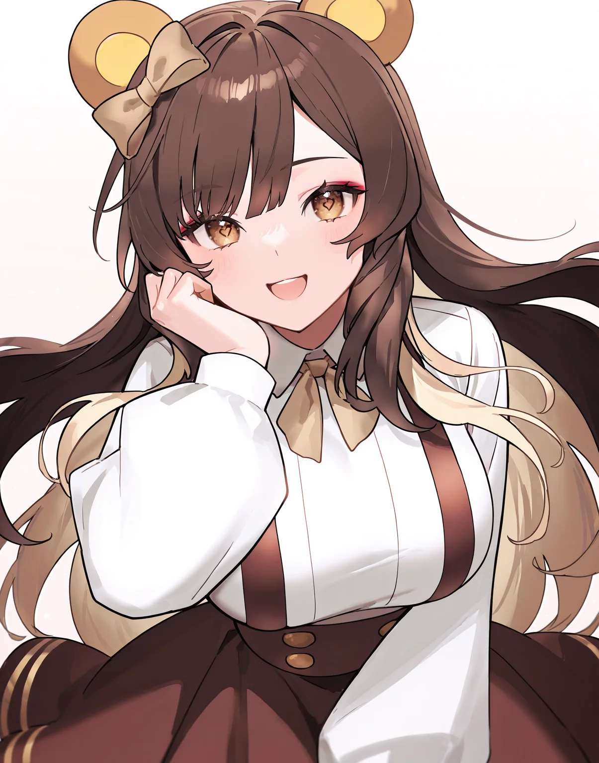 masterpiece, perfect quality, best quality, absolutely eye-catching, absurdres, highres, newest, 1girl, <lora:uguubearIllustriousXL:1>, uguubear,