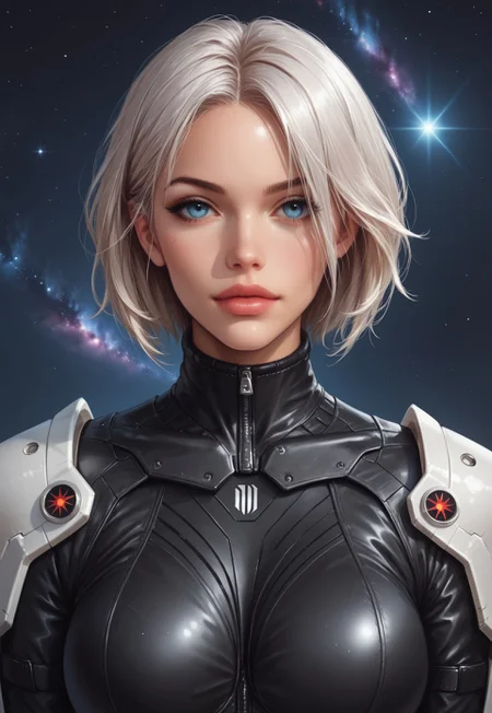 safe_pos, score_9, score_8_up, score_7_up, score_6_up, 1girl, intrepid astronaut, sleek spacesuit, futuristic, short platinum hair, hyper-realistic, heroic angle, cosmic lighting, equipped with advanced jetpack, muscular frame, confident expression, reflective visor, ready for launch
BREAK
exploring the surface of a distant alien planet
BREAK
source_action_art, rating_explicit, breathtaking, upper body, dynamic pose
BREAK
highly detailed environment, otherworldly landscapes, floating spacecraft, glowing alien flora, starry night sky, futuristic ambiance