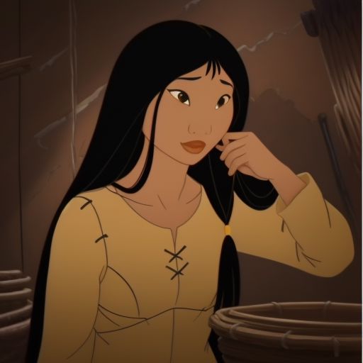 Attractive, attractive face, skinned, best quality, ultra quality, slanted eyes, small waist, thick thighs, yellow and beige dress,  happy, extremely detailed, adjusting hair, attractive face, long black hair, medium torso, small breats