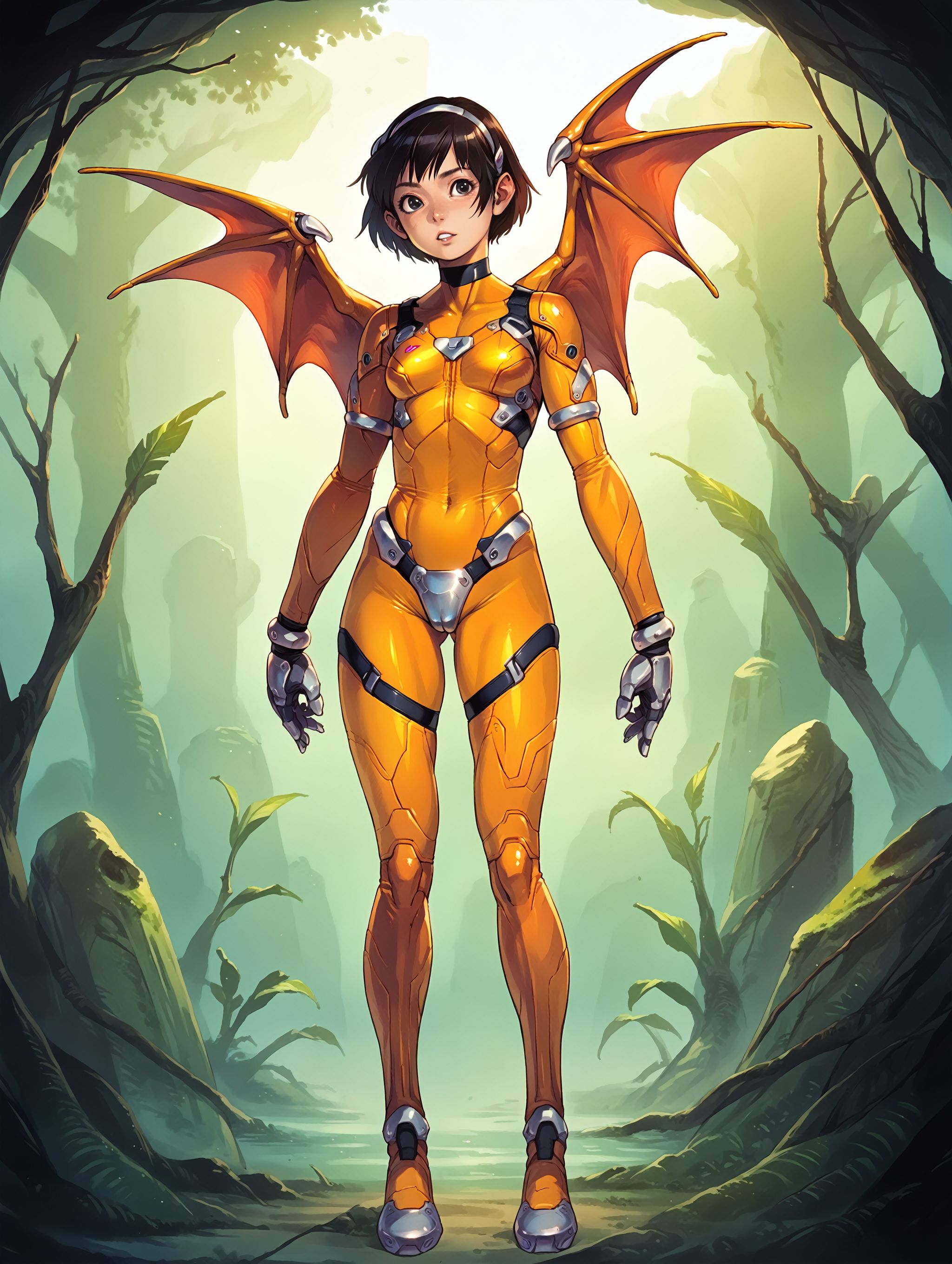 score_9,score_8_up,score_7_up,score_6_up,score_5_up,score_4_up,source_anime,1girl, full body, bodysuit, <lora:poju33PonyXL_100e_8x1:1>,