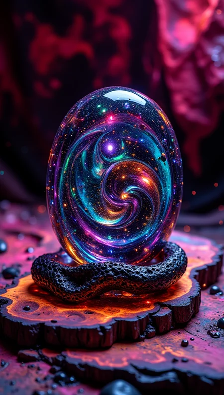 masterpiece, 4k, 8k, bokeh, a carbon fiber shape with a glass case merging together, it is a special object found in a secret dark shop, dropped on a crafted burned wood table, magenta motion design background.
detailmaximizer, Midjourney_Whisper, opalescence <lora:[Flux1]_flux_vividizer:0.3> <lora:[Flux1]_scenery_lora_comfy_converted:0.2> <lora:[Flux1]_Opal_Fantasy_Flux:0.5> <lora:[Flux1]_aidmaPsychadelicChaosWorld-FLUX-v0.1:0.3> <lora:[Flux1]_aidmaImageUpgrader-FLUX-V0.1:0.1> <lora:[Flux1]_midjourney_whisper_flux_lora_v01:0.1>