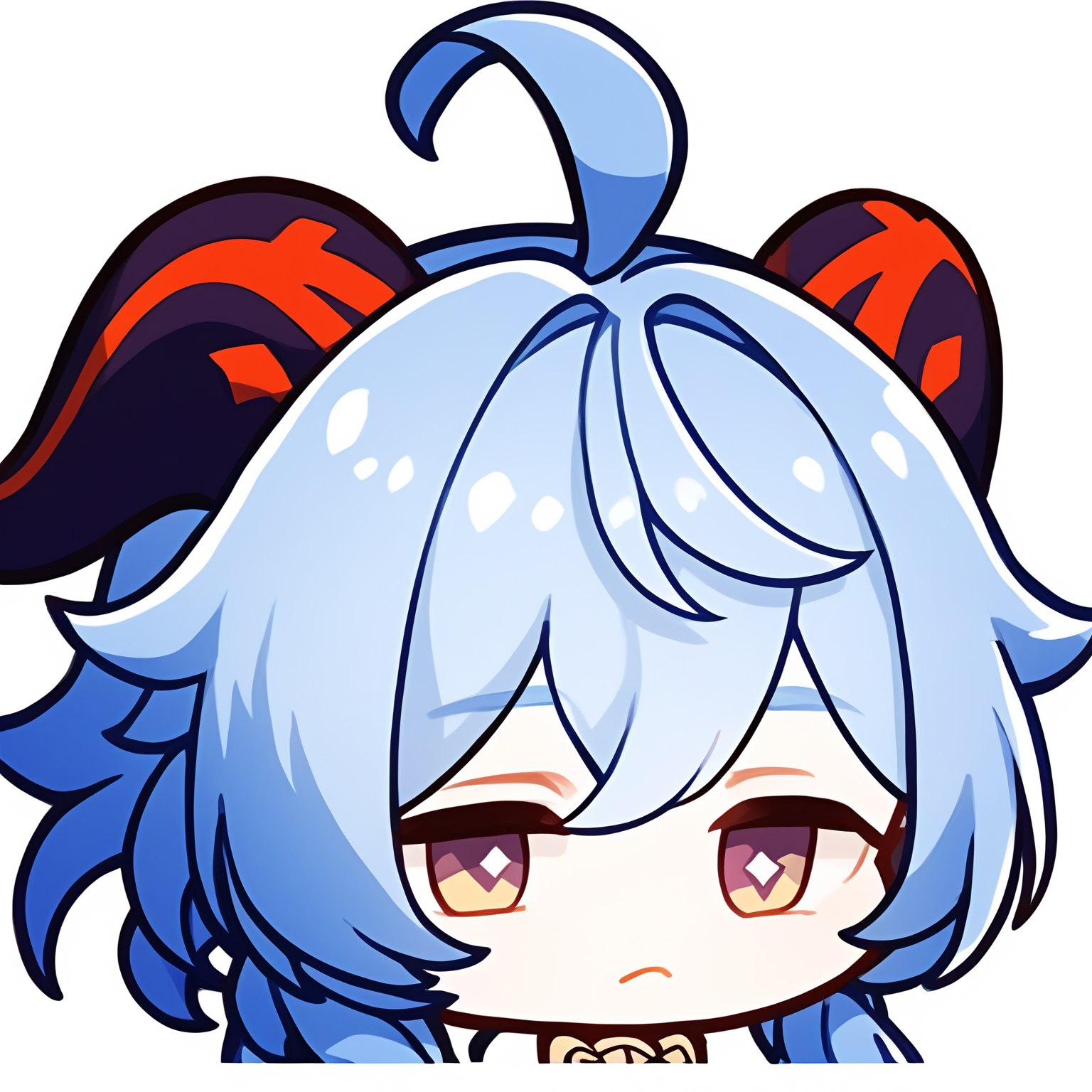 simple background,white background,ganyu \(genshin impact\),portrait,chibi,, <lora:PCR-Q pony>, (score_9,score_8_up,score_7_up,score_6_up,score_5_up,score_4_up)