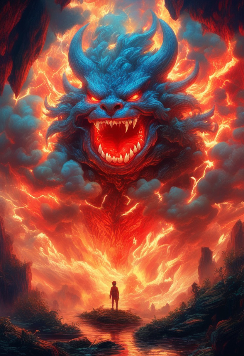 Abstract art. Fantasy. Warm, glowing lights. cozy and welcoming atmosphere. Charming. Intricate details.Work by Ivan Shishkin to Yoshitaka Amanos.
perfection style, vivid colors, colorful, vivid background, midjourneyv6.1, elemental, devil, fire, lightning, stone, angel, anzhcdreamwave