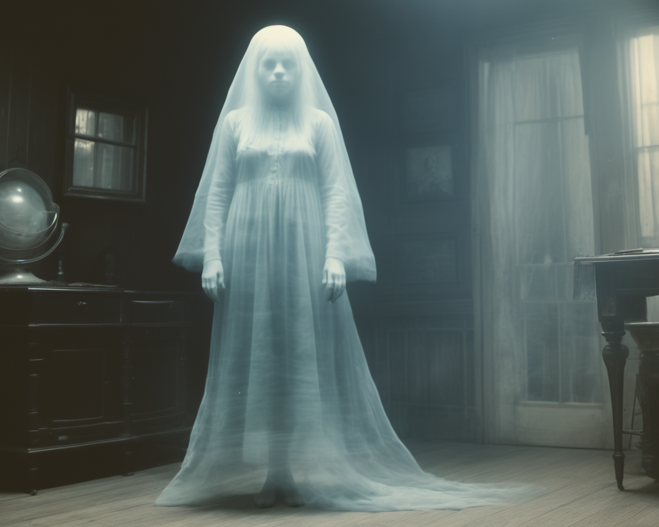a full body photo of a transparent ghost girl, 60s <lora:Aether_Ghost_v1_LoRA:0.5>