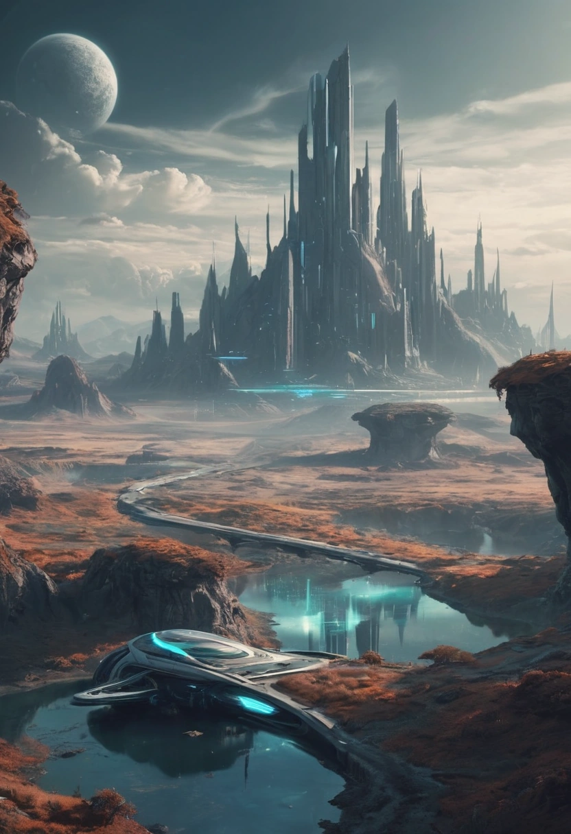 futuristic landscape