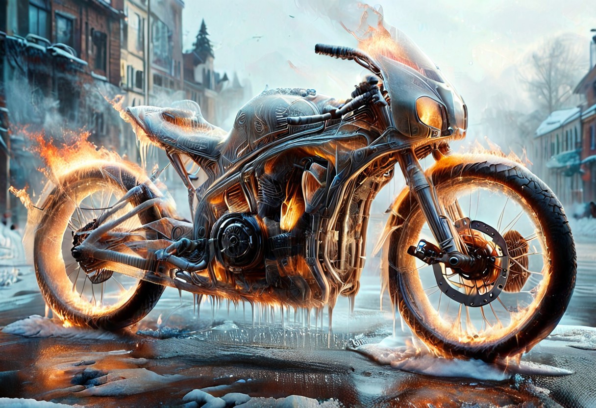 1c3_w1n73r, f1r3, <lora:Varos_-_Fire_Style:0.75> <lora:Varos_-_Ice_Style:0.75> <lora:StS_PonyXL_Detail_Slider_v1.4_iteration_3:0.8> (score_9, score_8_up, score_7_up:1), majestic, (ghost rider with his bike of fire, winter:1.45), elaborate, (ultra realistic:1), (masterpiece, translucent:1.2), best quality, intricate, extremely detailed, detailed background, masterpiece, best quality, highly detailed, sharp focus, hyper-detailed, safe_pos