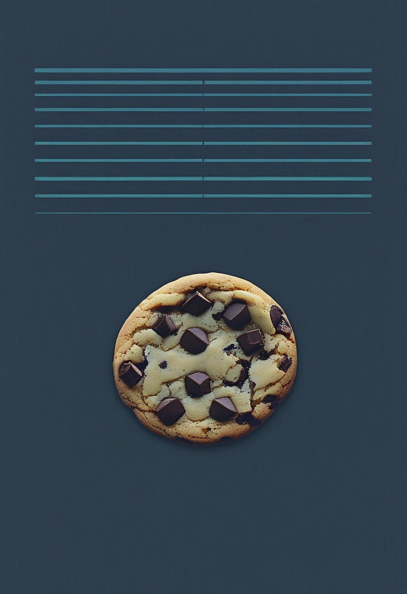 score_9, score_8_up, score_7_up, score_6_up, novuschroma28 style, easynegative, detailxl, BREAK, chocolate chip cookie, cookie art design, cookie decoration,solo cookie,(flat art), extreme closeup,