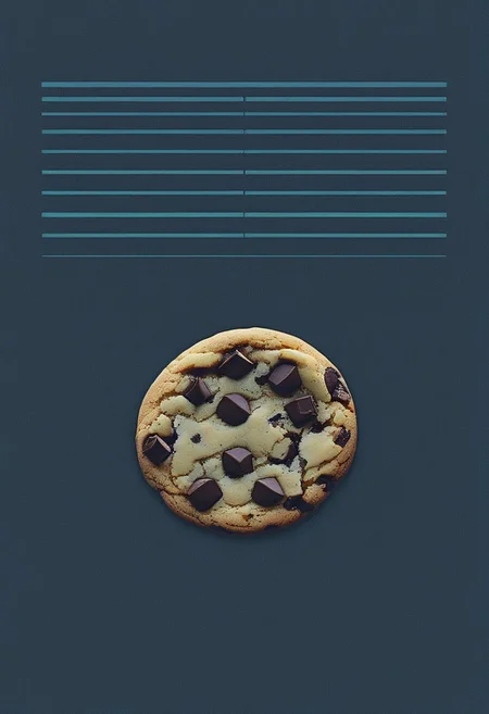 score_9, score_8_up, score_7_up, score_6_up, novuschroma28 style, easynegative, detailxl, BREAK, chocolate chip cookie, cookie art design, cookie decoration,solo cookie,(flat art), extreme closeup,