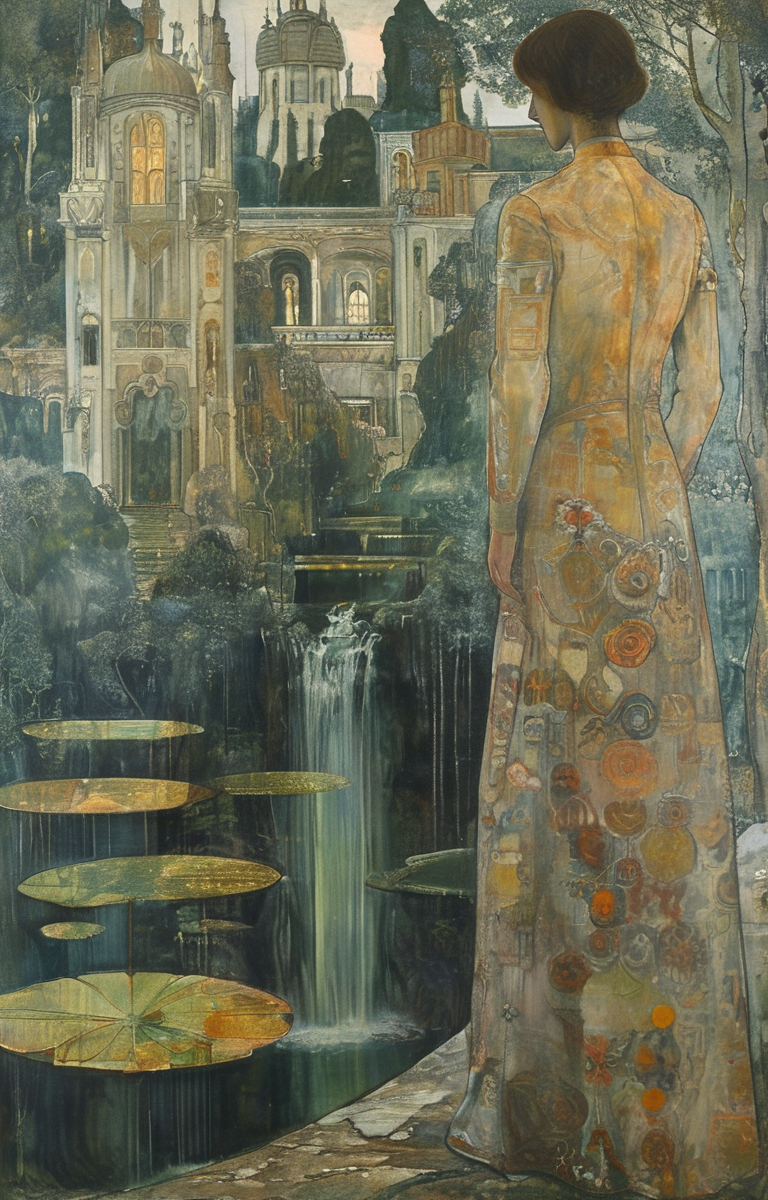 masterpiece,best quality,<lora:tbh267-sdxl:0.9>,illustration,style of Jan Toorop portrait of noble man