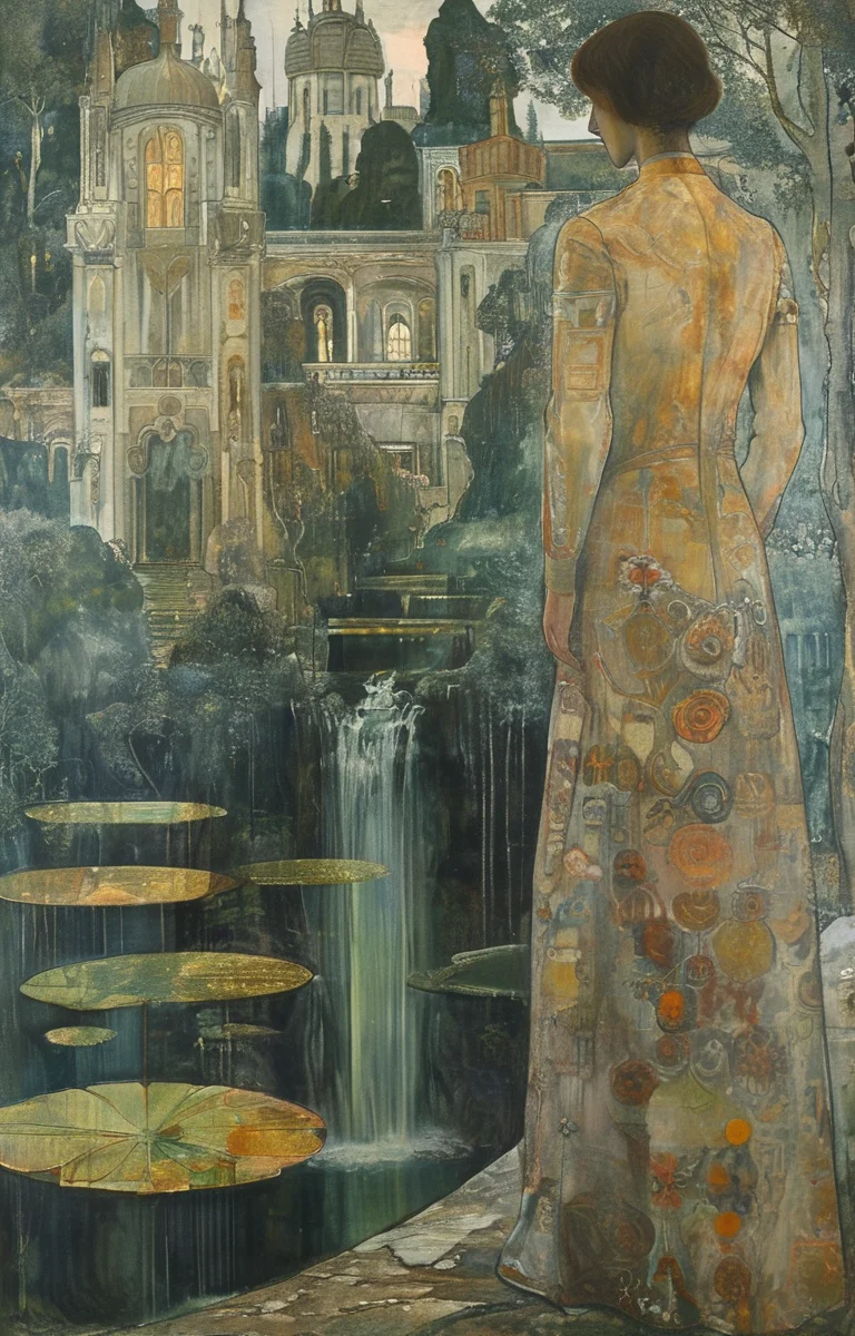 masterpiece,best quality,<lora:tbh267-sdxl:0.9>,illustration,style of Jan Toorop portrait of noble man