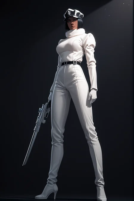 score_9, score_8_up, score_7_up, score_6_up, score_5_up,
jackie_tristan, white_suit, black hair, hat,
full body portrait, abstract background, dramatic light, light and shadows, dark background,
solo, masterpiece, best quality, sharp_details, game_cg
<lora:Jackie_Tristan_Bleach:0.8>